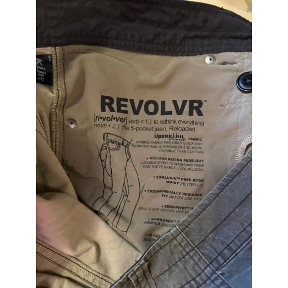 KÜHL Mens Revolvr Vintage Patina Dye Pants Men’s 38x32 Hiking Outdoor Khaki - Picture 9 of 10